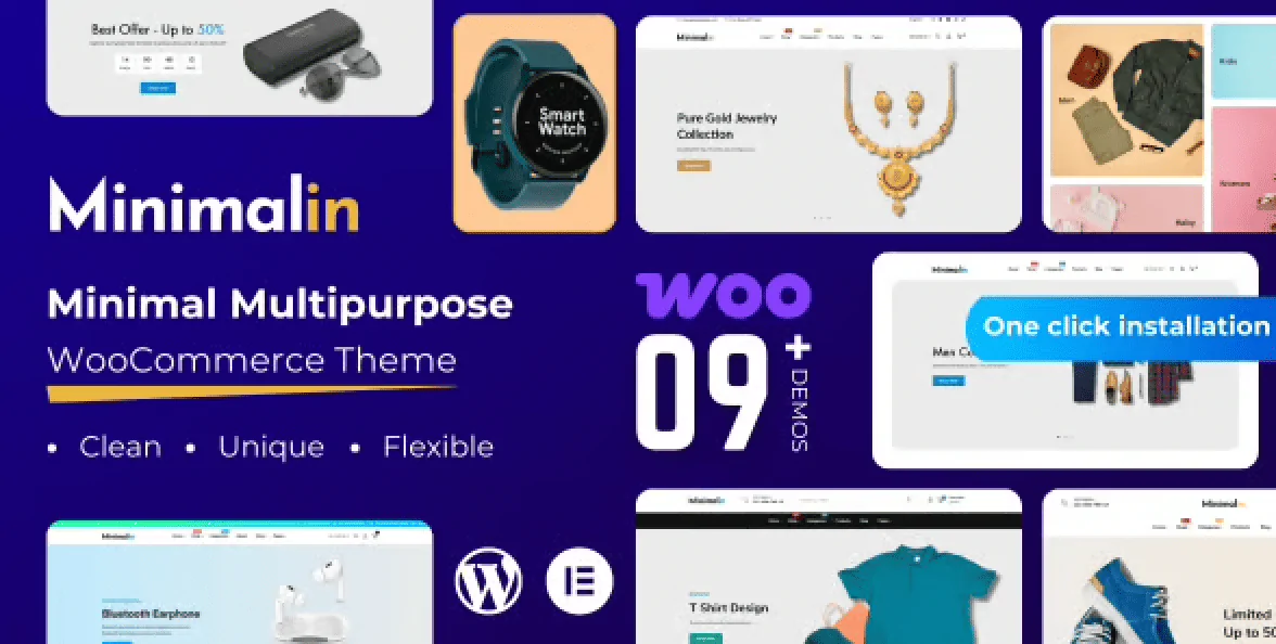 Minimalin – eCommerce WooCommerce Elementor Theme