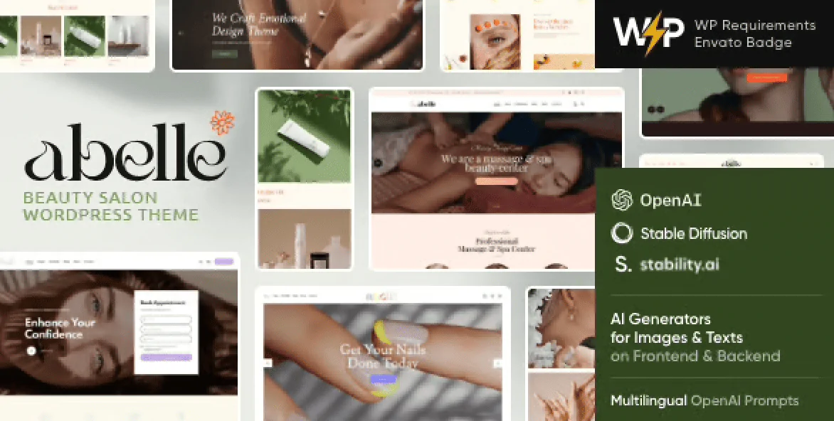 Abelle – Beauty Salon Elementor WordPress Theme