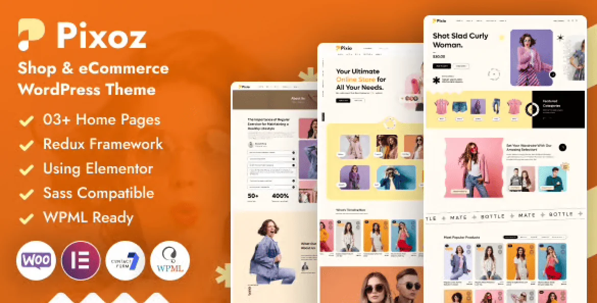Pixoz – Fashion Shop and eCommerce WordPress Theme
