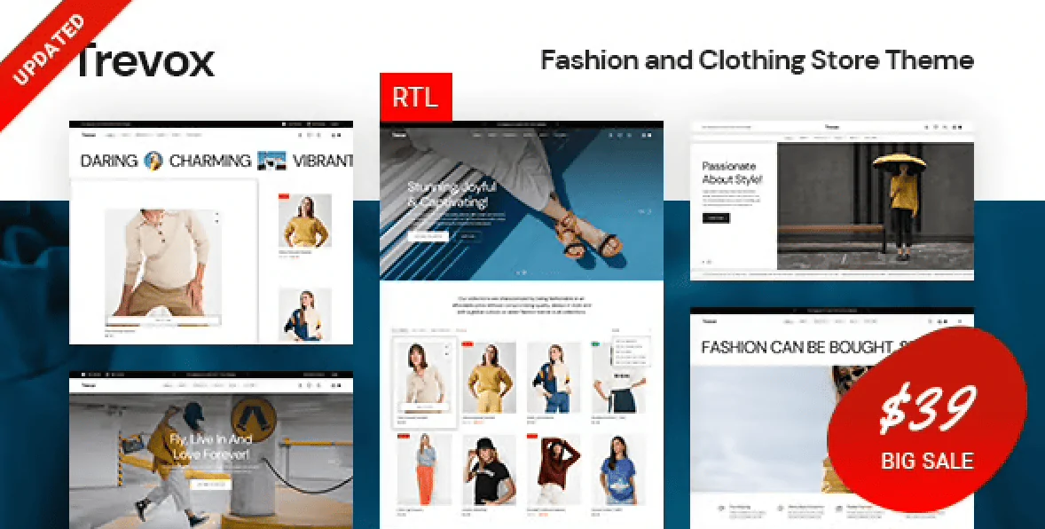 Trevox – Fashion and Clothing Store Theme