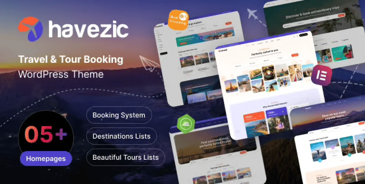 Havezic – Travel and Tour Booking WordPress Theme