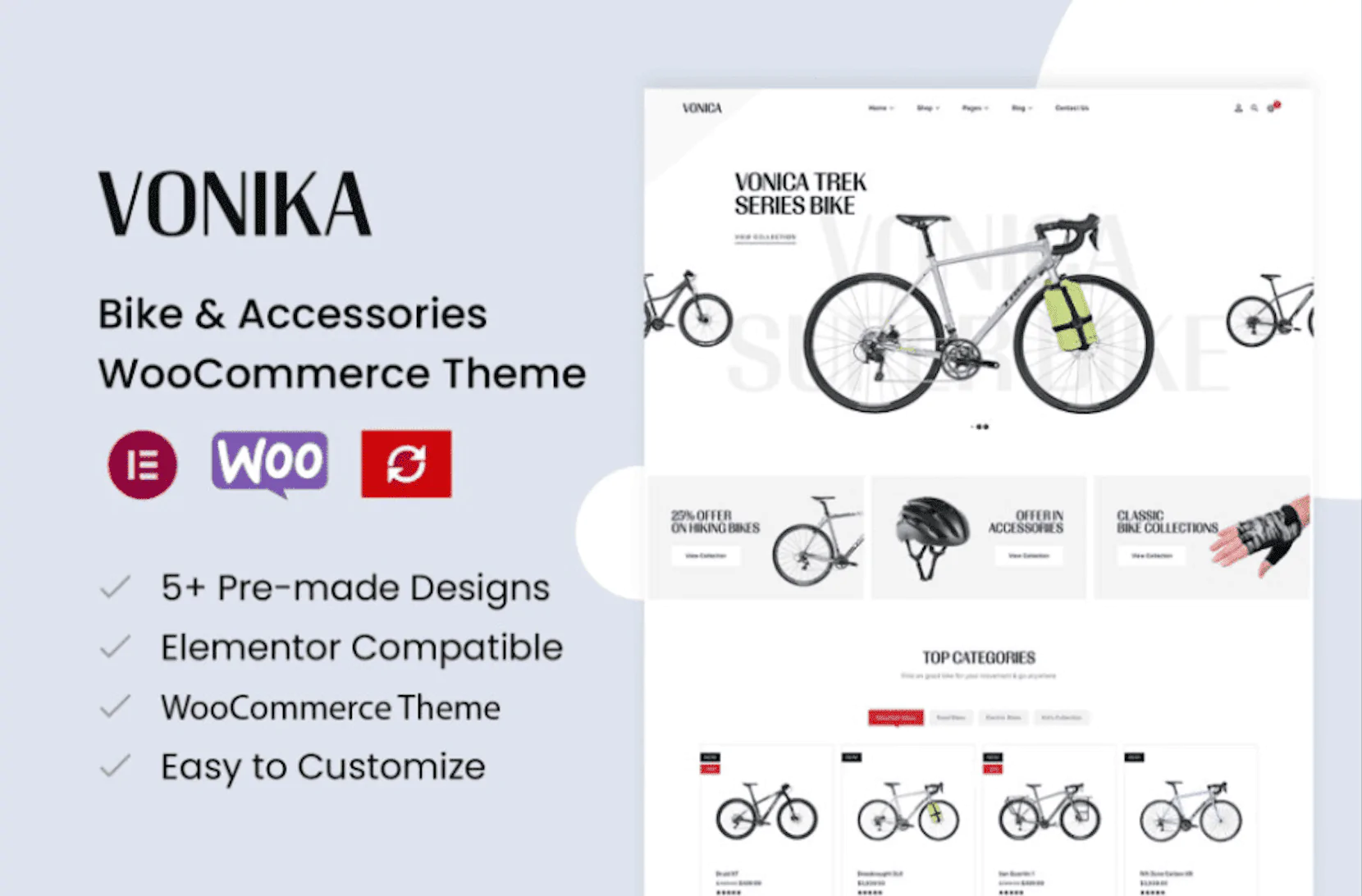 Vonica – Bike and Accessories WooCommerce Theme